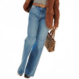 NEW SPRWMN five pocket patch flare jeans in edith